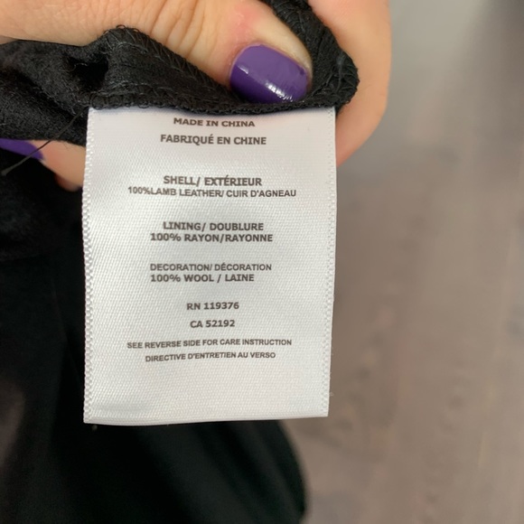 Helmut Lang Lamb Leather and Wool Sweatshirt - Picture 9 of 10